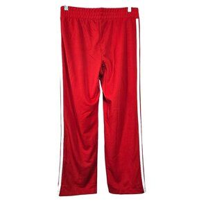 Wild Fable Womens Athletic Red Wide-Leg Track Pants White Stripes Size S Gym